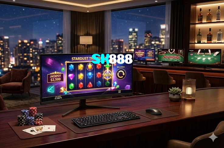 SK888 casino presented on mobile device in Pakistan with slots and live games